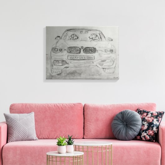 Uitgerekt canvas afdrukken (Insitu (Woonkamer))