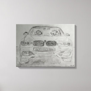 Uitgerekt canvas afdrukken