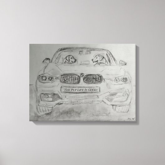 Uitgerekt canvas afdrukken (Voorkant)