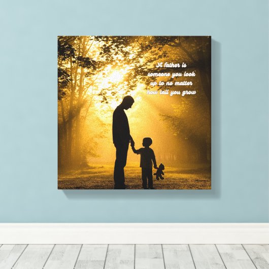 Uitgerekt canvas 🖼️ Beste papa (Insitu (Houten vloer))