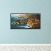 Uitgerekt canvas - Big Sur Afdruk (Insitu (Houten vloer))