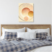 Uitgerekt Canvas - Boheemse Sunburst in Warm Afdruk (Insitu (Slaapkamer))