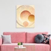Uitgerekt Canvas - Boheemse Sunburst in Warm Afdruk (Insitu (Woonkamer))