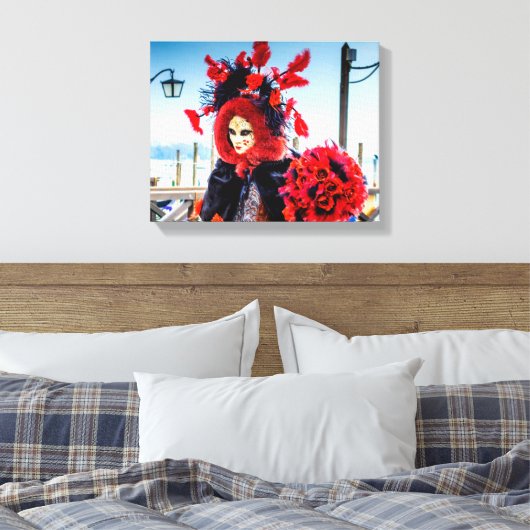 Uitgerekt Canvas Carnaval masker (Insitu (Slaapkamer))