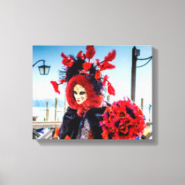 Uitgerekt Canvas Carnaval masker Afdruk