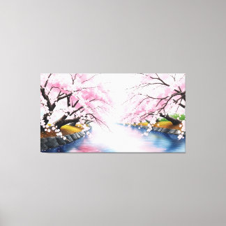 Uitgerekt Canvas Cherry Blossom Serenity