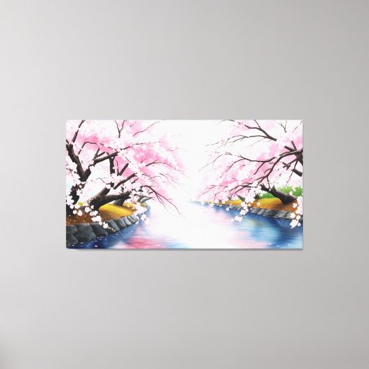 Uitgerekt Canvas Cherry Blossom Serenity (Voorkant)