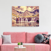 Uitgerekt Canvas Eiland van skye fee zwembaden Afdruk (Insitu (Woonkamer))