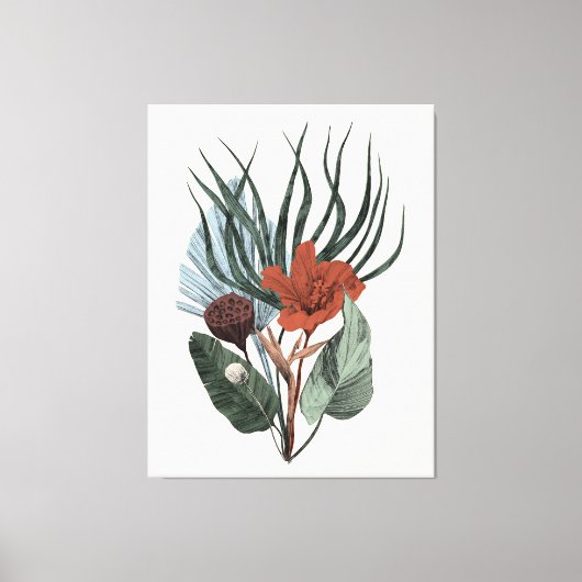 Uitgerekt Canvas Elegante  Botanische A (Voorkant)