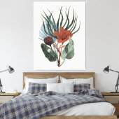 Uitgerekt Canvas Elegante Botanische A Afdruk (Insitu (Slaapkamer))