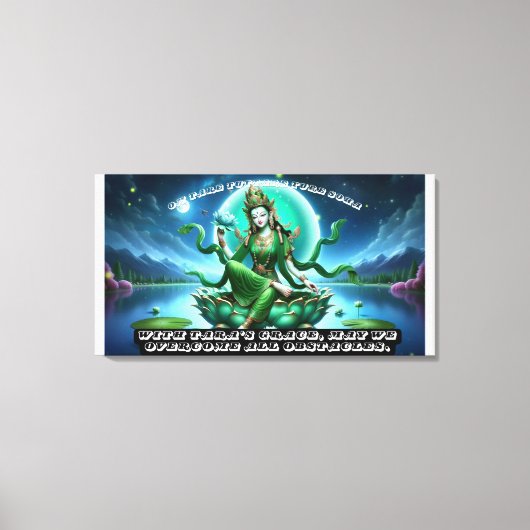 Uitgerekt canvas/Groene Tara Canvas Afdruk (Voorkant)