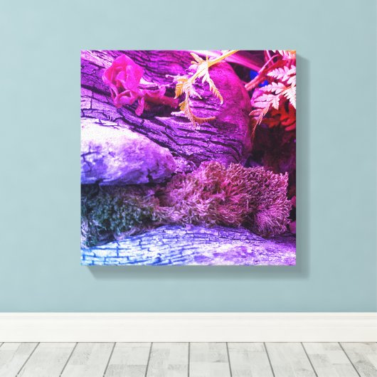 Uitgerekt canvas, in mijn tuin. canvas afdruk (Insitu (Houten vloer))