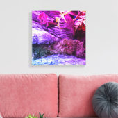 Uitgerekt canvas, in mijn tuin. canvas afdruk (Insitu (Woonkamer))