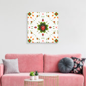 Uitgerekt Canvas Lieveheersbeestje-thema Print 16" (Insitu (Woonkamer))