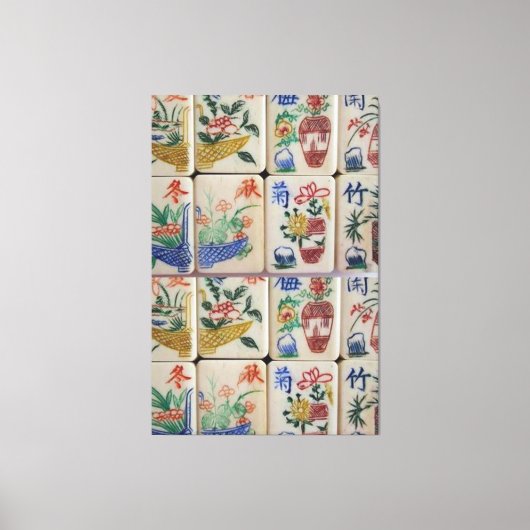 Uitgerekt canvas Mahjong Afdruk (Voorkant)