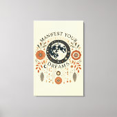 Uitgerekt canvas - Manifest uw dromen Afdruk (Voorkant)