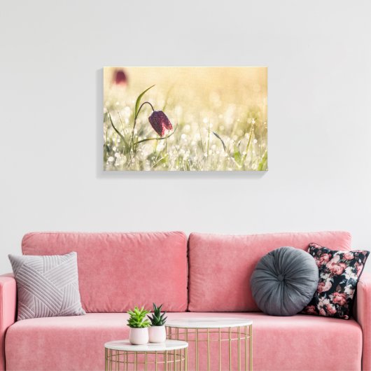 Uitgerekt canvas - Morning Dew (Insitu (Woonkamer))