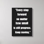 "Uitgerekt canvas – Motivatie citaat: Ooit (Voorkant)