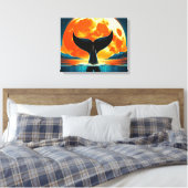 Uitgerekt canvas Orka Afdruk (Insitu (Slaapkamer))