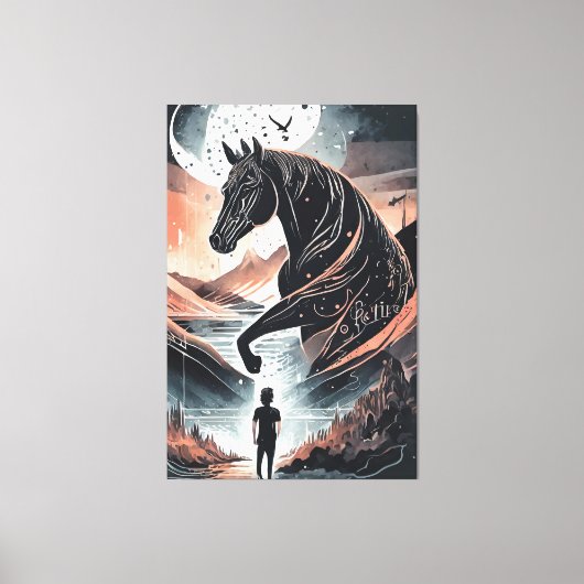 Uitgerekt canvas penting afdruk (Voorkant)