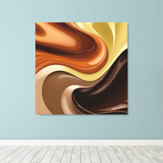 Uitgerekt canvas print in stijlvolle grafiek (Insitu (Houten vloer))