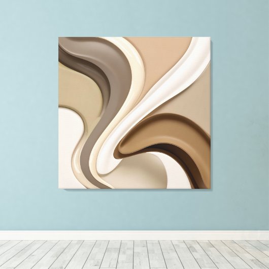 Uitgerekt canvas print in stijlvolle grafiek (Insitu (Houten vloer))