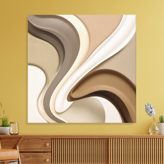 Uitgerekt canvas print in stijlvolle grafiek (Insitu (Woonkamer))