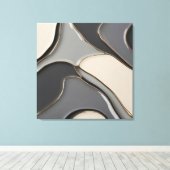 Uitgerekt canvas print in stijlvolle grafiek (Insitu (Houten vloer))