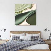 Uitgerekt canvas print in stijlvolle grafiek (Insitu (Slaapkamer))
