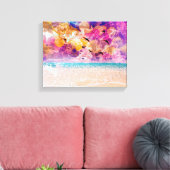 Uitgerekt canvas print met strand (Insitu (Woonkamer))