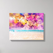 Uitgerekt canvas print met strand (Voorkant)