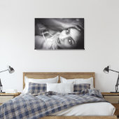 Uitgerekt canvas Print - Modelportret (Insitu (Slaapkamer))