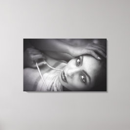 Uitgerekt canvas Print - Modelportret
