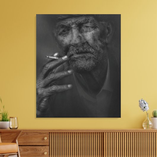 Uitgerekt canvas Print - Overpeinzing (Insitu (Woonkamer))