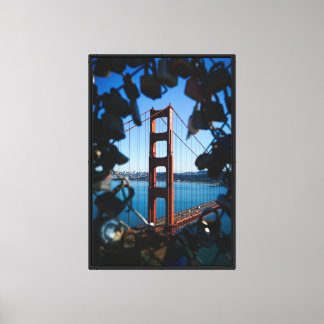 Uitgerekt canvas - SF Golden Gate Bridge Afdruk