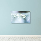 Uitgerekt canvas - Sneeuwklokjes Afdruk (Insitu (Houten vloer))