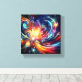 Uitgerekt canvas Universum Afdruk (Insitu (Houten vloer))