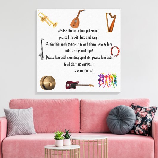 Uitgerekt canvas van aanbidder (Insitu (Woonkamer))