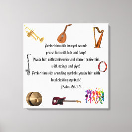 Uitgerekt canvas van aanbidder afdruk