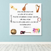 Uitgerekt canvas van aanbidder afdruk (Insitu (Houten vloer))