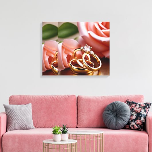 Uitgerekt canvas Verpakt canvas - artistiek D (Insitu (Woonkamer))