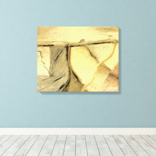 Uitgerekt canvas verwijderen (Insitu (Houten vloer))