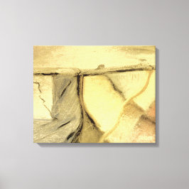 Uitgerekt canvas verwijderen afdruk