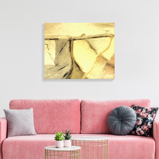 Uitgerekt canvas verwijderen afdruk (Insitu (Woonkamer))