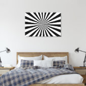 Uitgerekt canvas Zwart-wit Afdruk (Insitu (Slaapkamer))