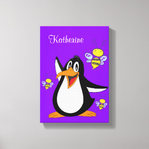 Uitgerekte Canvas Bumblebee Pinguïn
