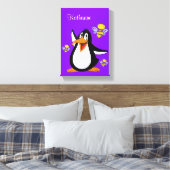 Uitgerekte Canvas Bumblebee Pinguïn (Insitu (Slaapkamer))