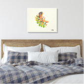 Uitgerekte Canvas Print : Buddies (Insitu (Slaapkamer))