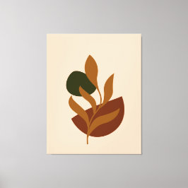 Uitgerekte canvas print met monogram modern boho