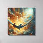 Uitgerekte canvas print van de koningin van de wol (Voorkant)